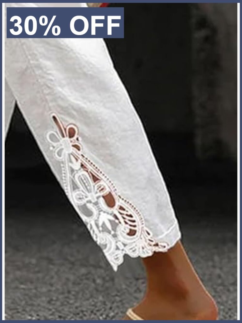 Casual Drawstring Elastic Waist Wide Leg Pants with Pockets - Picture 4 of 7